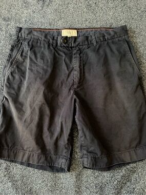 Jack Spade Men's Navy Flat-Front Cotton Shorts